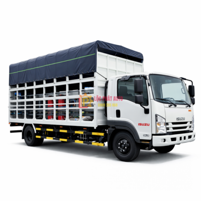 Xe tải Isuzu FRR 650 6 tấn thùng chở xe máy