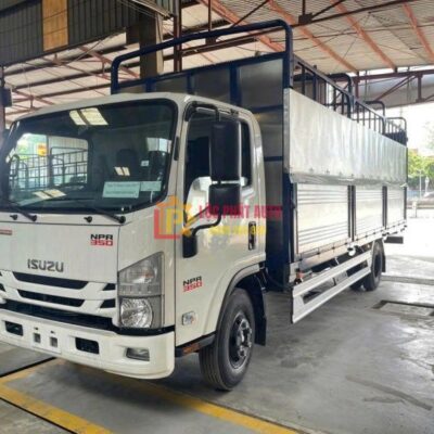 Xe Tải Isuzu NPR350 3T490 MB Thùng Mui Bạt Bửng Nhôm 6m2