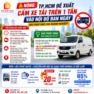 Cấm Xe Tải Trên 1 Tấn Vào Nội Đô TP.HCM Ban Ngày