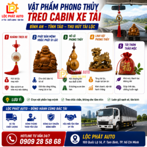 Những Vật Phẩm Phong Thủy Treo Cabin Xe Tải