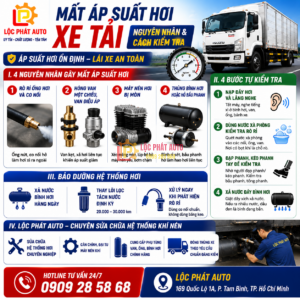 Nguyên Nhân Xe Tải Bị Mất Áp Suất Hơi Liên Tục