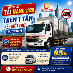 Quy Định Cấm Tải TP.HCM Mới Nhất: Xe Tải Trên 1 Tấn Vào Nội Đô Cần Lưu Ý Gì?