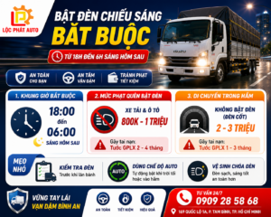 Quy Định Mới Về Thời Gian Bật Đèn Chiếu Sáng Bắt Buộc Từ 18h Đến 6h Sáng Hôm Sau